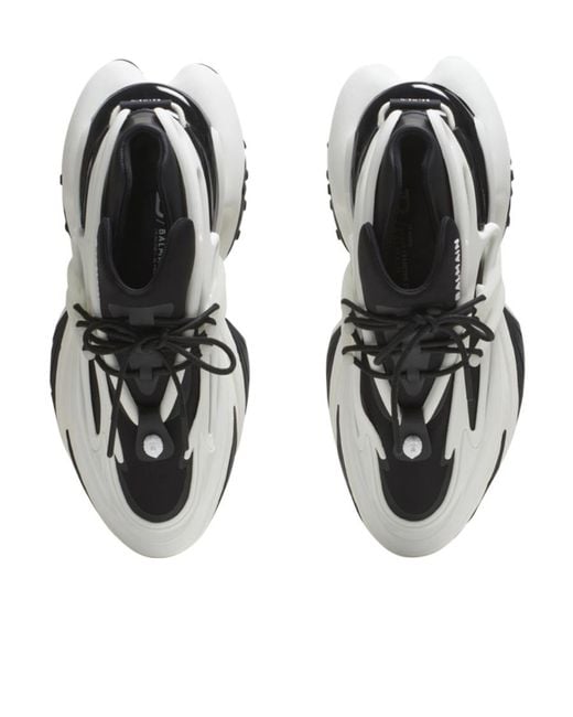 Balmain White Laced Sneakers