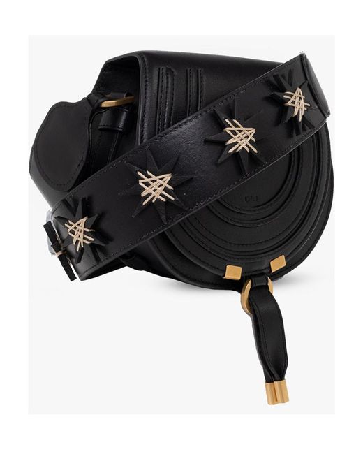 Chloé Black Chloé Marcie Small Saddle Bag