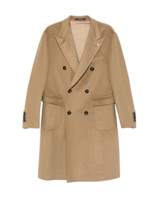 Tagliatore Natural Long Sleeve Coat for men