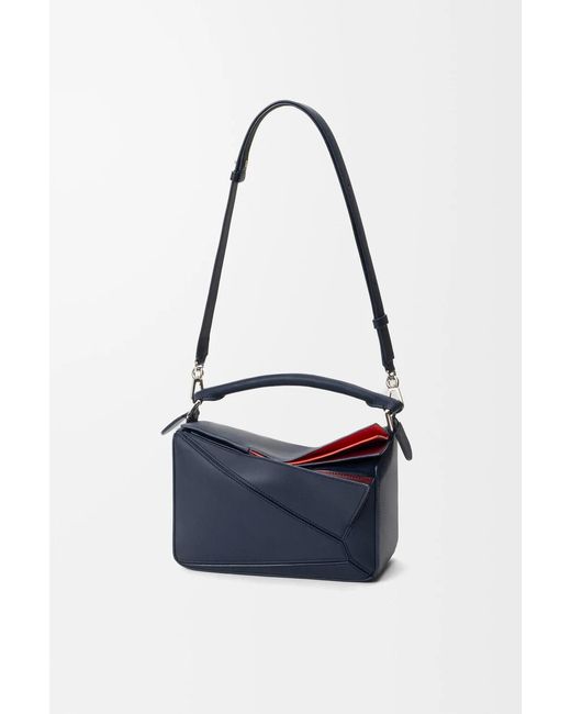 Loewe Blue Small Layered Puzzle Bag