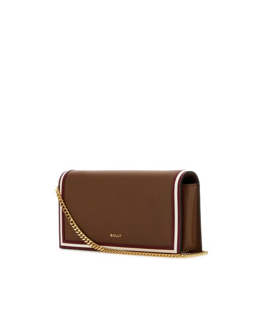 Bally Brown Chained Code Wallet