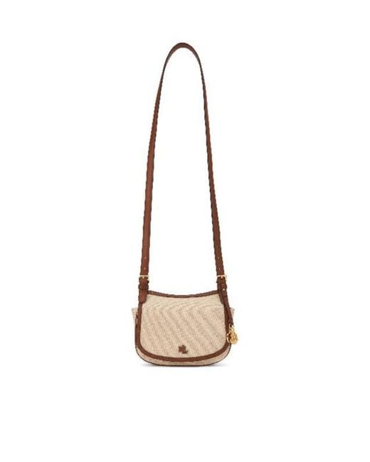 Ralph Lauren White Lauren Small Marcy Flap Shoulder Bag