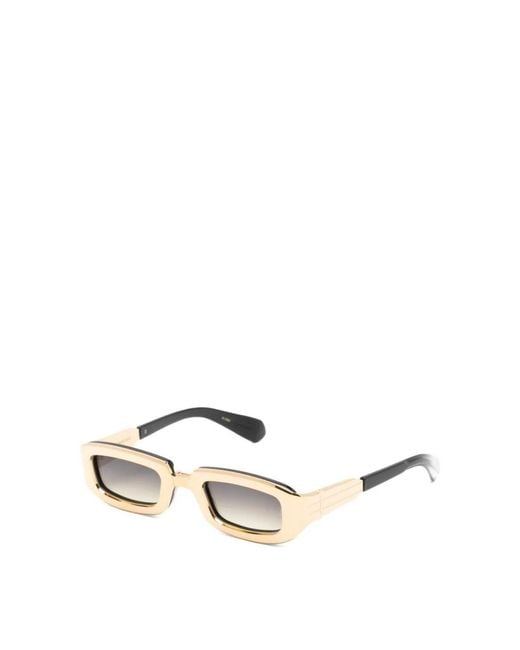 Jacques Marie Mage White Ryder Rectangle-Frame Sunglasses for men