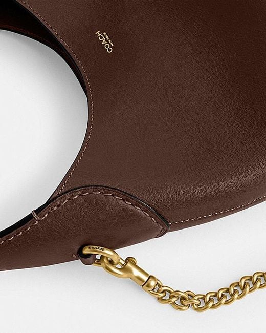 COACH Brown Brooklyn 23 Chained Shoulder Bag