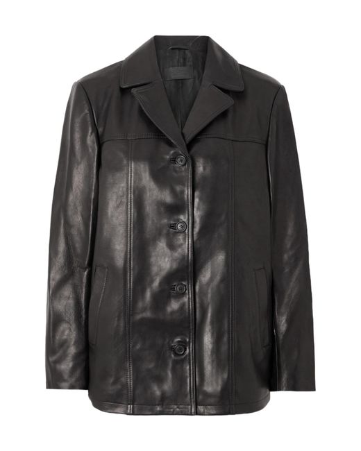 Nili Lotan Black Brett Leather Jacket