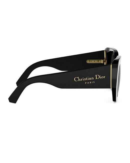 Dior Black Eyewear Butterfly Frame Sunglasses