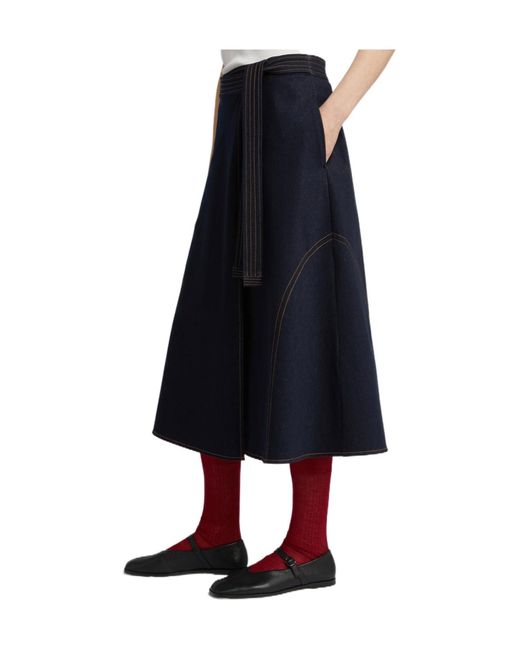 Max Mara Black Flared Skirt