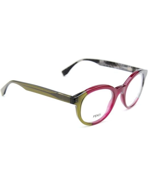 Fendi White Logo Detail Flat Lens