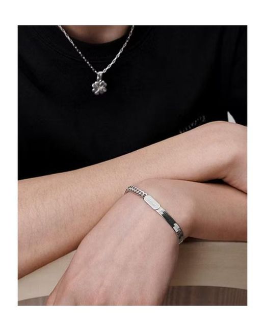 Dior Metallic Stack Chain Link Bracelet for men