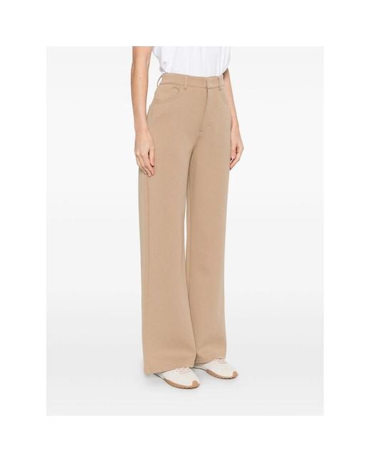 Max Mara Natural Casual Pants With Belt Loops