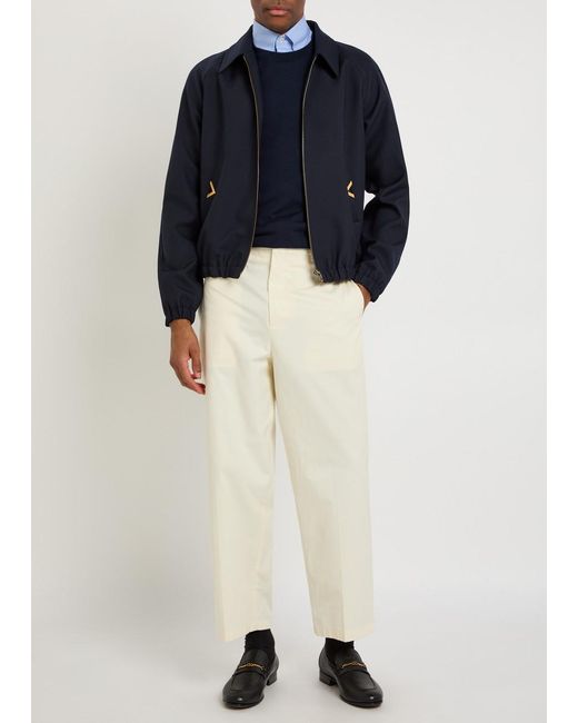 Valentino Blue Wool Jumper for men