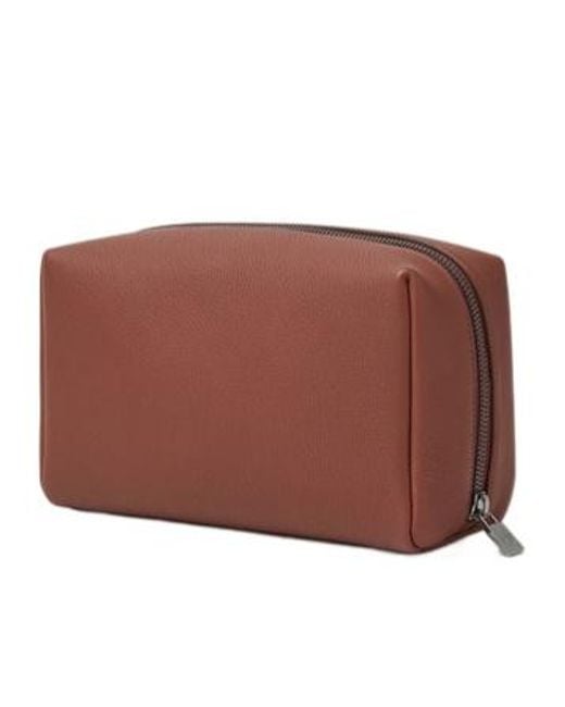 Loro Piana Red Medium Extra Travel Pouch for men