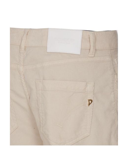Dondup Natural High-Waist Cropped Jeans