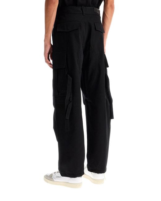 DARKPARK Black Saint Pleat Detailed Trousers for men