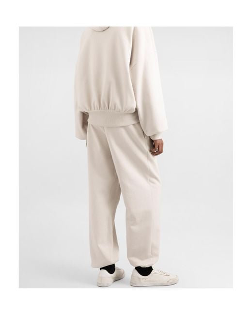 Dolce & Gabbana Gray Logo Printed Jersey Joggers for men