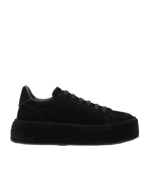 Casadei Black Platform Slip-On Sneakers