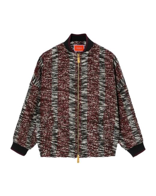 LaDoubleJ Brown Long-Sleeve Bomber Jacket