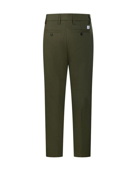 Department 5 Green Straight-Leg Casual Trousers for men