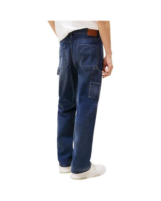 Tommy Hilfiger Blue Straight Leg Carpenter Jeans for men