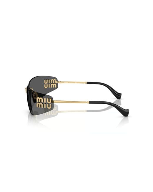 Miu Miu White Eyewear Aube Sunglasses
