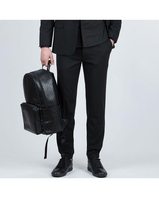 Emporio Armani Blue Logo Details Casual Pants for men