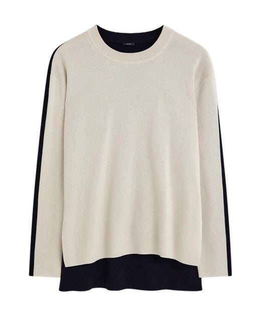 Joseph White Long-Sleeved Sweater