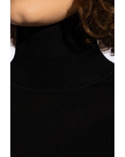 Bottega Veneta Black Woolen Turtleneck