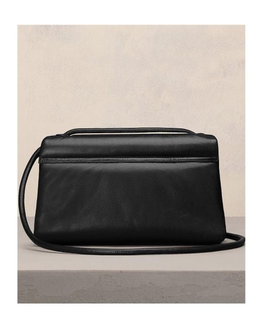 AMI Black Ami Voulez Vous Shoulder Bag for men