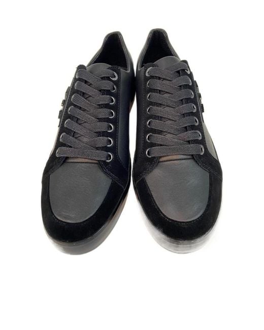 Emporio Armani Blue Logo Casual Sneakers for men