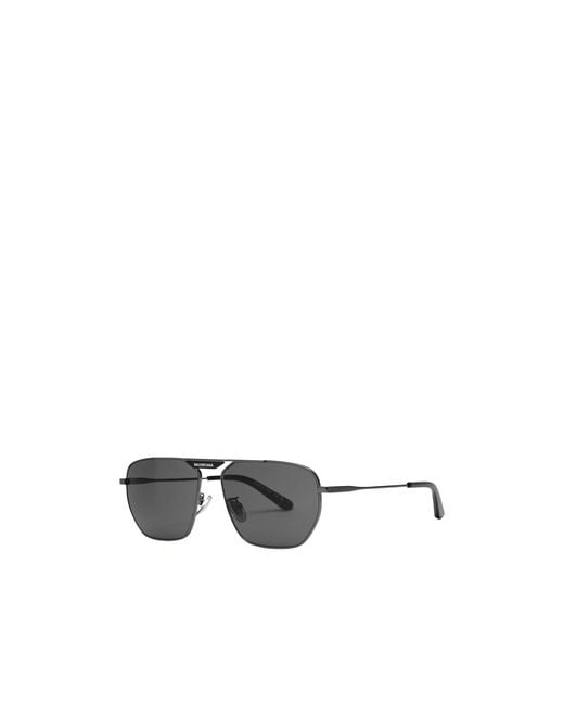 Balenciaga White Aviator-Style Sunglasses