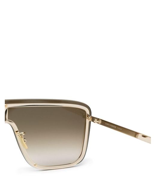 Saint Laurent Multicolor Eyewear Shield-Frame Sunglasses