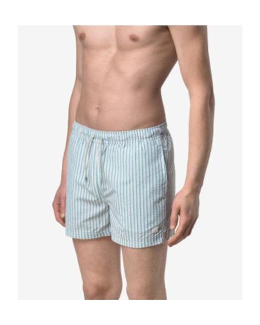K-Way Blue Hazel Multistripes Beach for men