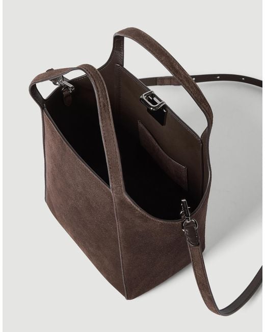 Brunello Cucinelli Brown Sartorial Small Bucket Bag