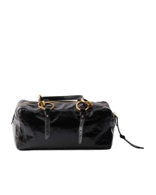 Prada Black Trunk Zipped Handbag
