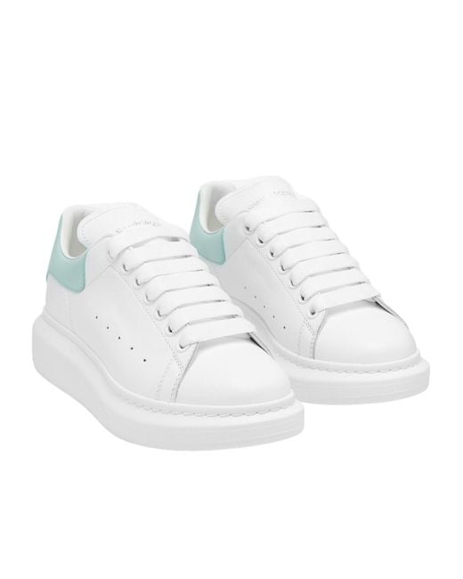 McQueen White Oversized Lace-Up Sneakers