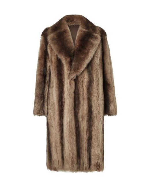 Fendi Brown Sheepskin Coat for men