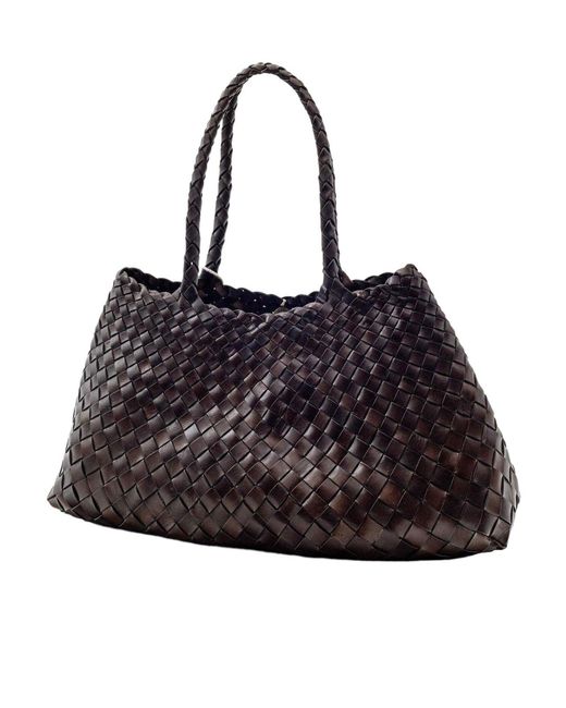 Dragon Diffusion Black Solid Color Handbag
