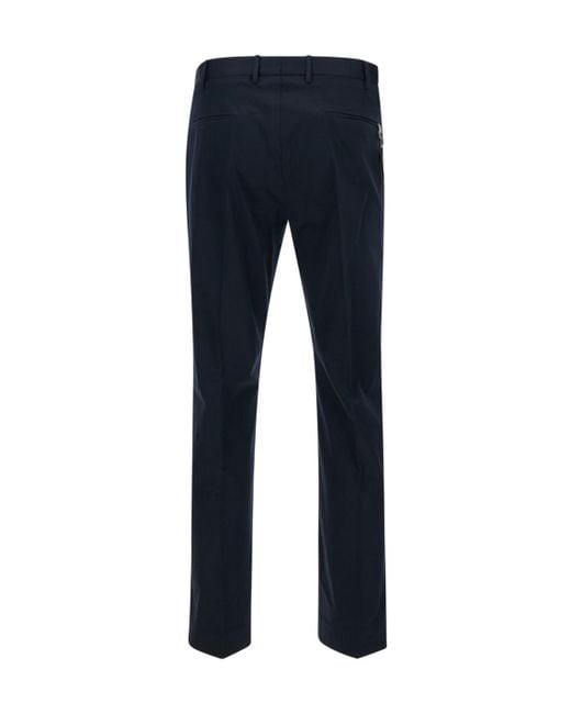 Pt Pantaloni Blue Pt Torino Dieci Slim Cut Trousers for men