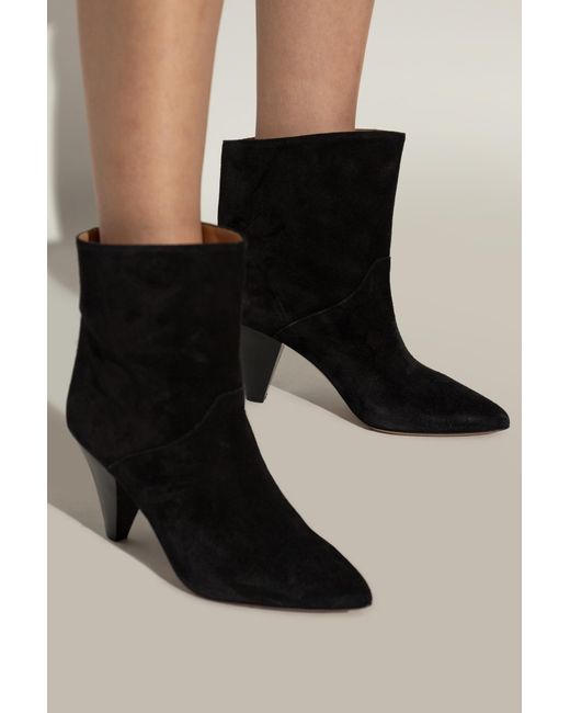 Isabel Marant Black Larta Pointed-Toe Ankle Boots