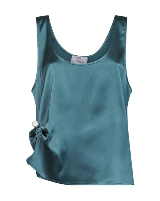GIUSEPPE DI MORABITO Blue Sleeveless Vest