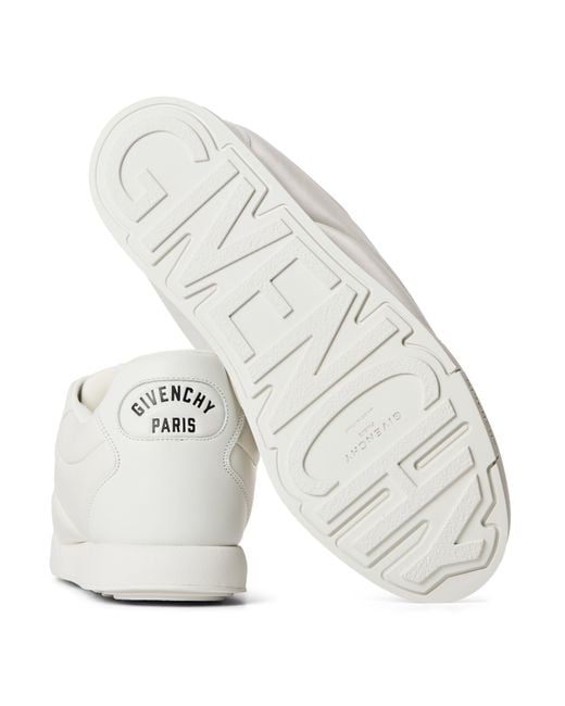 Givenchy White Solid Color Sneakers for men