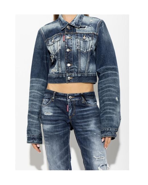 DSquared² Blue Brando Classic Dean Jean Jacket