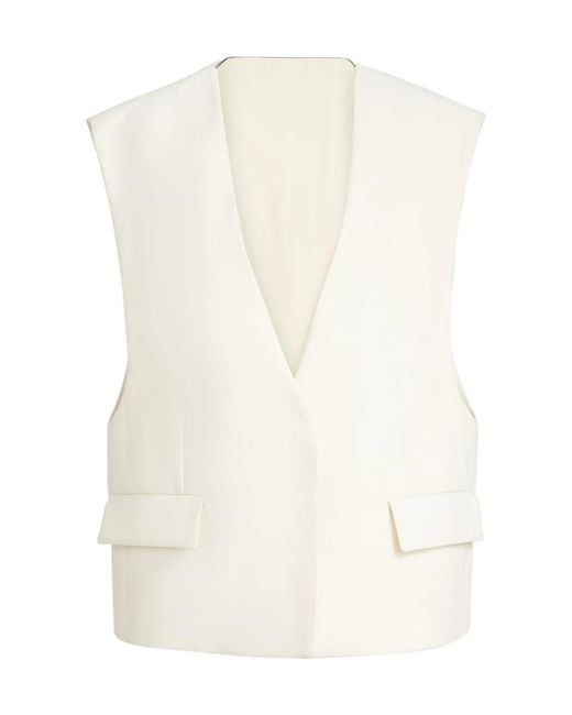Brunello Cucinelli White Sleeveless Vest