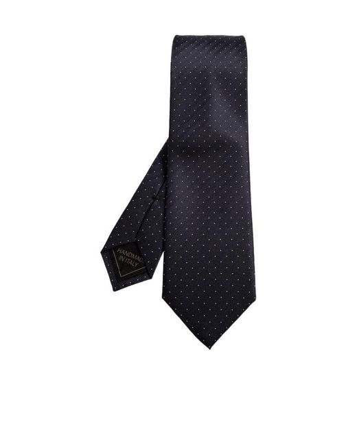 Brioni Blue Pointed-Tip Tie for men