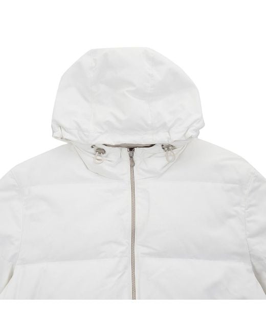 Brunello Cucinelli White Long-Sleeved Cotton Clothes for men