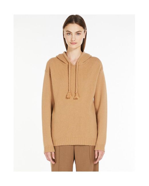 Max Mara Natural Hooded Sweater