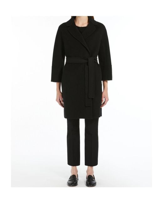Max Mara Black Long-Sleeved Coat
