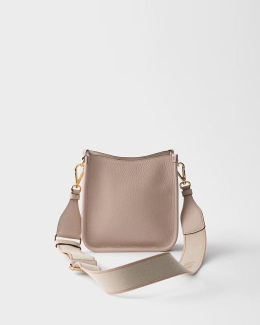 Prada Natural Mini Leather Shoulder Bag
