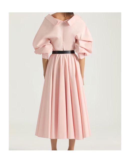 Givenchy Pink Slashed Puff-Sleeve Shirt