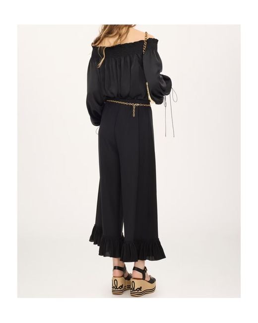 Chloé Black Off-Shoulder Top